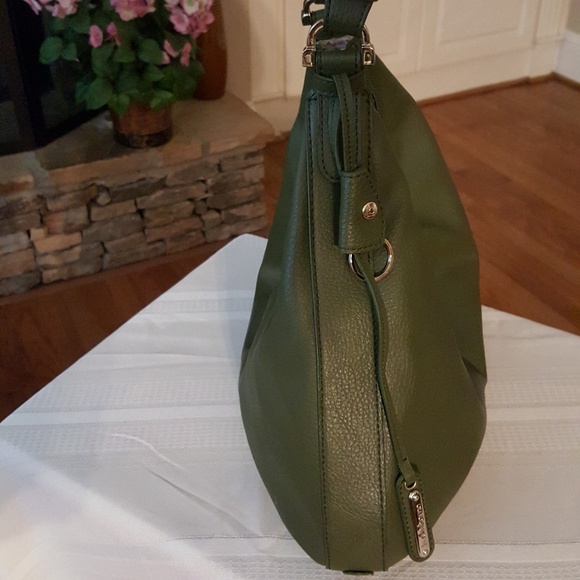 Liz Claiborne Green Polyvinyl Hobo Bag - Picture 4 of 8
